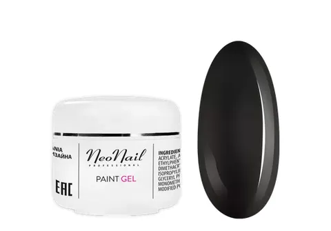 Neonail Żel Paint Gel Black Pearl 5 ml