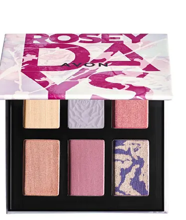 AVON PALETKA CIENI ROSEY DAYS PALETA CIENI DO POWIEK