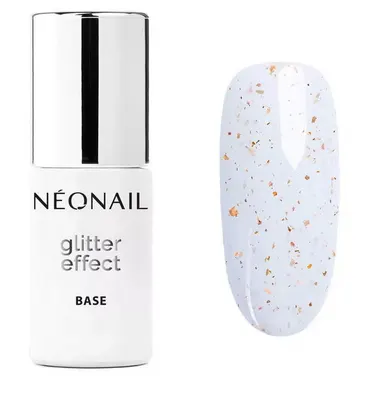 Neonail Baza Hybrydowa Glitter Effect White Sparkle 7,2 ml Lakier