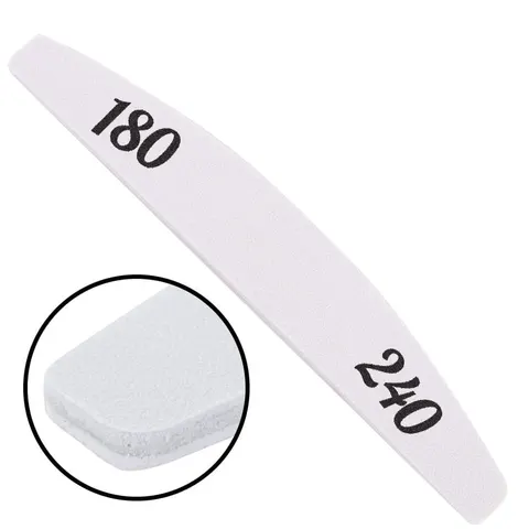 PILNIK DO PAZNOKCI ŁÓDKA 180/240 SZARY 24 SZT