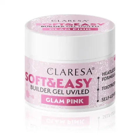 Claresa Żel Budujący Glam Pink 45g