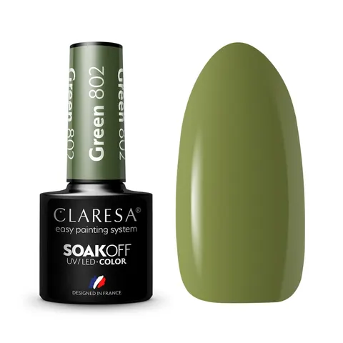 Claresa Green 802 Lakier Hybrydowy 5g