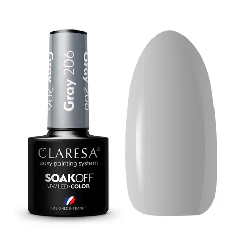 Claresa Gray 206 Lakier Hybrydowy 5g