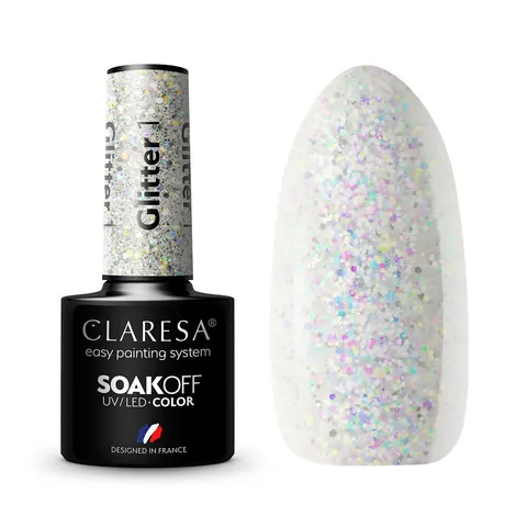Claresa Glitter 1 Lakier Hybrydowy 5g