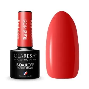 Claresa Red 406 Lakiery Hybrydowy 5g