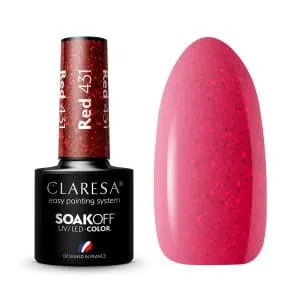 Claresa Red 431 Lakier Hybrydowy 5g