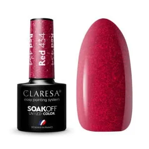 Claresa Red 434 Lakier Hybrydowy 5g