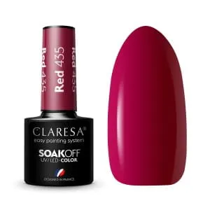 Claresa Red 435 Lakier Hybrydowy 5g