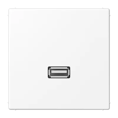 Jung Gniazdko multimedialne: USB - Biały mat - MALS1122WWM
