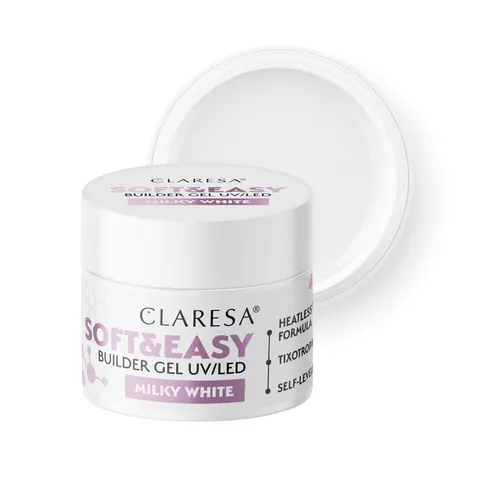 Claresa Żel Budujący Milky White 12g