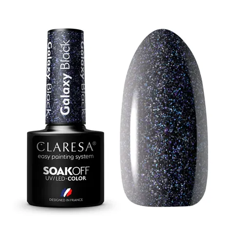 Claresa Galaxy Black Lakier Hybrydowy 5g
