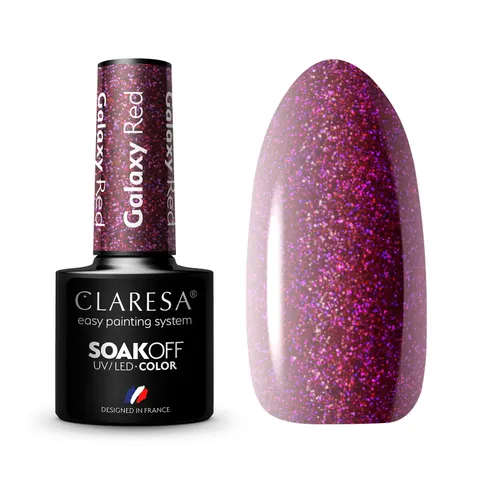 Claresa Galaxy Red Lakier Hybrydowy 5g