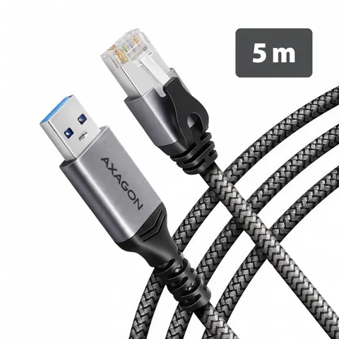 AXAGON ADE-AM50 USB-A Gigabit Ethernet adapter z zintegrowanym kablem sieciowym CAT6 RJ-45 5 m