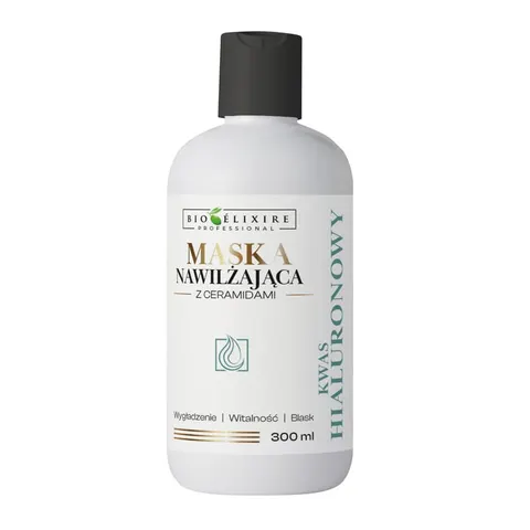 Bioelixire professional maska nawilżająca z kwasem hialuronowym i ceramidami 300 ml