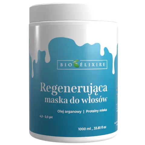 Bioelixire s argan regenerująca maska do włosów 1000 ml