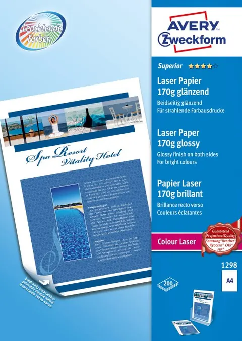 Papier fotograficzny A4 CL 170g 1298 200 ark. ZWECKFORM błyszczący