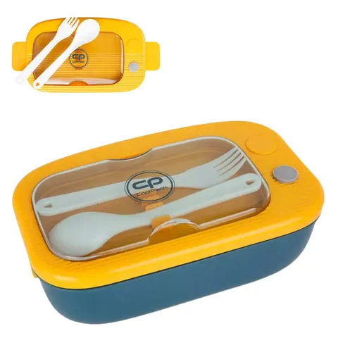 Coolpack Mil Śniadaniówka Lunchbox Z Przegródką + Sztućce Niebiesko-Żółta
