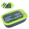 Coolpack Mil Śniadaniówka Lunchbox Z Przegródką + Sztućce Niebiesko-Zielona