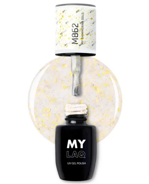 Mylaq Lakier Hybrydowy My Shimmering Gold 5 ml
