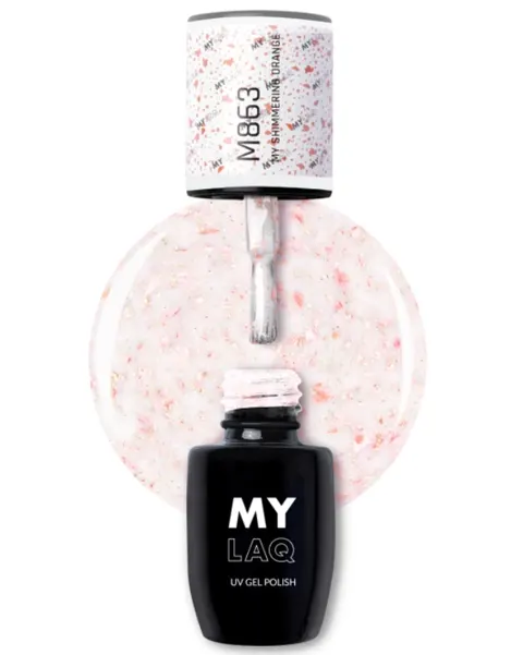 Mylaq Lakier Hybrydowy My Shimmering Orange 5 ml