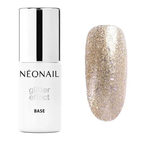 Neonail Baza Hybrydowa Glitter Effect Gold Twinkle 7,2 ml Lakier