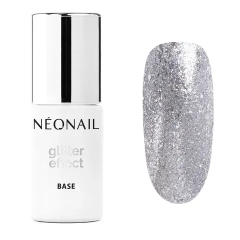 Neonail Baza Hybrydowa Glitter Effect Silver Twinkle 7,2 ml Lakier