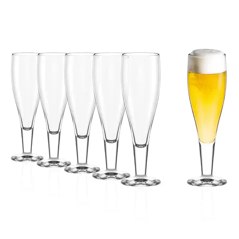 Stolzle Lausitz szklanki do piwa na nóżce Pokal 390 ml. 6 szt.