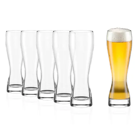 Stolzle Lausitz szklanki do piwa pszenicznego Weizen 395 ml. 6 szt.