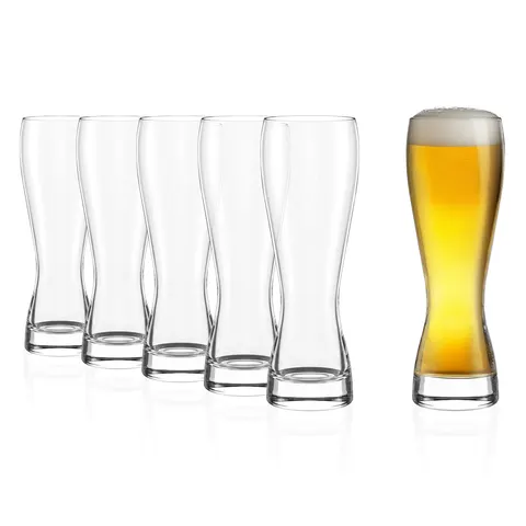 Stolzle Lausitz szklanki do piwa pszenicznego Weizen 670 ml. 6szt.