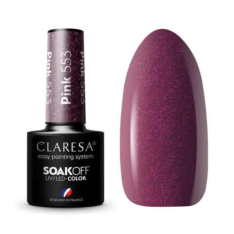 Claresa Pink 553 Lakier Hybrydowy 5g