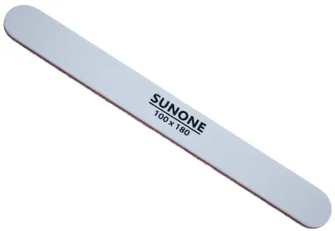 Sunone Pilnik do Paznokci Prosty Biały 100/180 10 szt