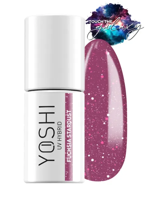 Yoshi 524 Fuchsia Stardust Lakier Hybrydowy 6 ml