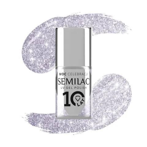 Semilac 461 Hollywood Silver Lakier Hybrydowy 7ml