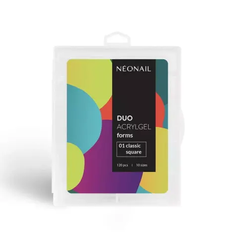 Neonail Formy Duo Acrylgel 01 Classic Square - Klasyczny Kwadrat