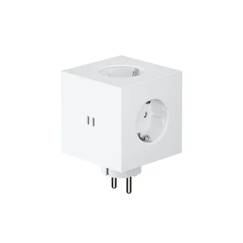 Avolt Rozszerzacz gniazd Square 2 z podwójnym USB-C 30 W opalizująca biel