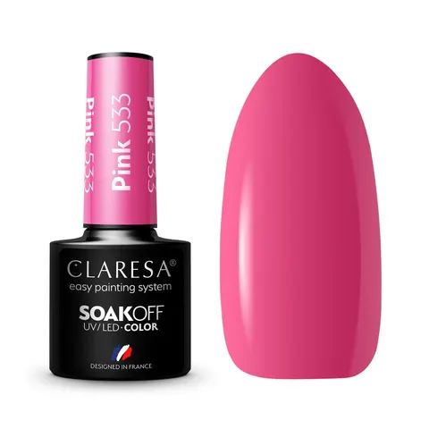 Claresa Pink 533 Lakier Hybrydowy 5g