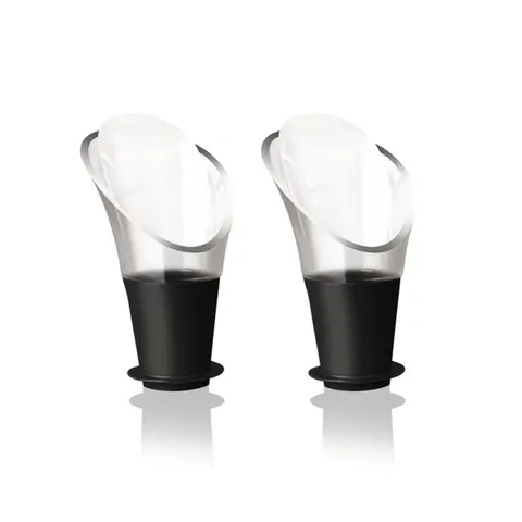 VacuVin serwer do wina Crystal Black 2 szt