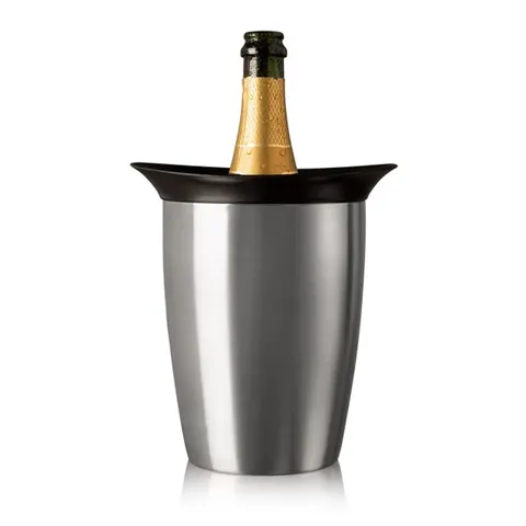 VacuVin elegancki cooler do szampana ze stali nierdzewnej