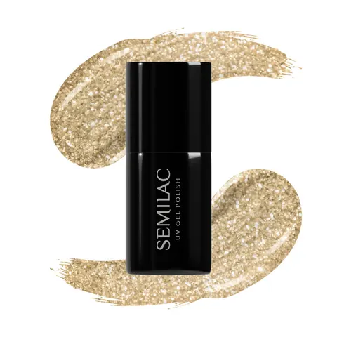 Semilac 037 Gold Disco Lakier Hybrydowy 7ml
