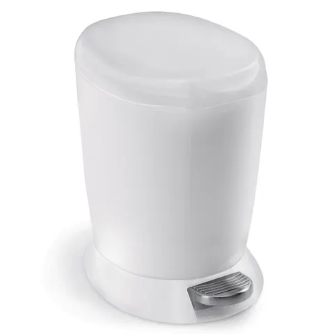 Simplehuman kosz na śmieci pedałowy 6 l biały