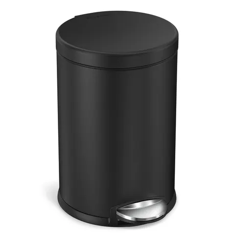 Simplehuman kosz na śmieci pedałowy 4,5 l czarny mat