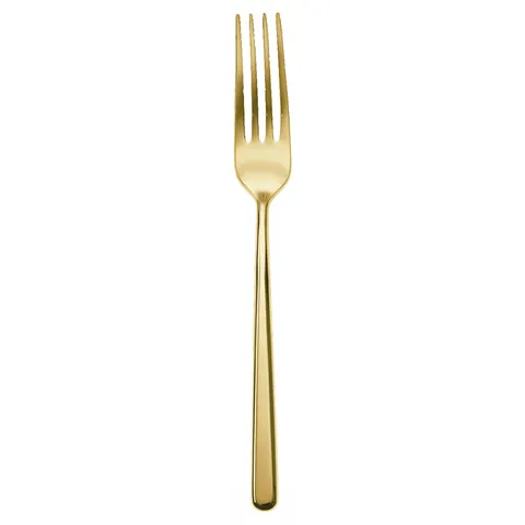 Sambonet Linear PVD Gold złoty widelec do serwowania 23,5cm