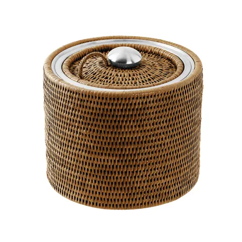 Sambonet Radici Rattan Miodowy Brąz – cooler wiaderko na lód sr 21 cm