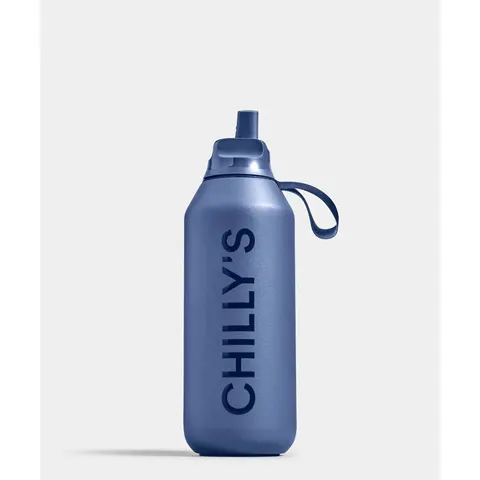 Chilly's Bottles Series 2 Sport butelka termiczna bidon na wodę termos na kawę herbatę 500 ml niebieski