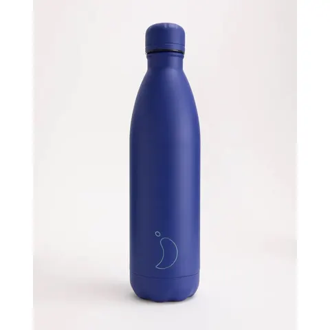 Chilly's Bottles Matte butelka termiczna bidon na wodę termos na kawę herbatę 750 ml granatowa