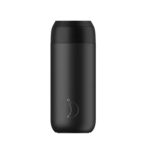 Chilly's Bottles Series 2 kubek termiczny bidon na wodę termos na kawę herbatę 500 ml czarny