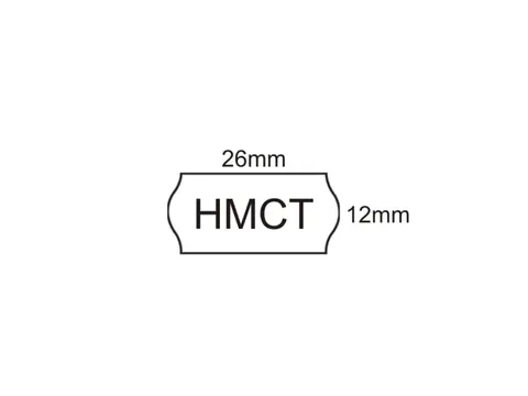 Etykieta do metkownicy 1-rz 26x12 HMCT biała