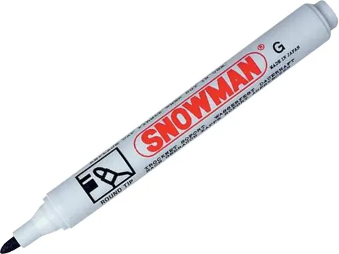 Marker permanentny Snowman okrągły czarny