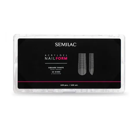Semilac Acrylgel Nail Form Square 120szt