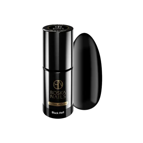 Boska Nails 302 Black Hell Lakier Hybrydowy 6 ml